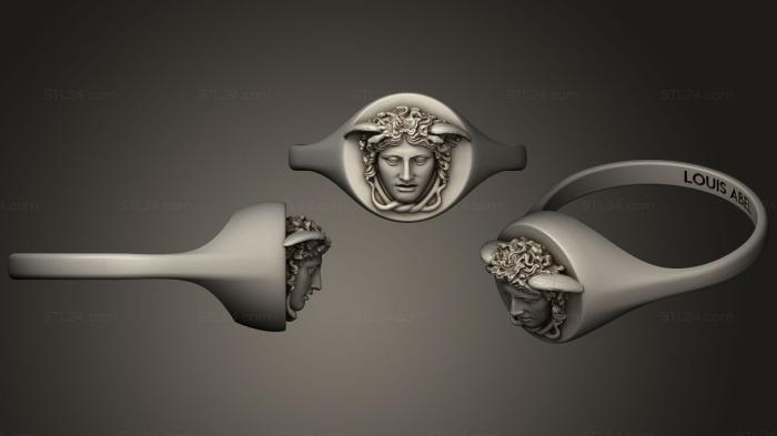 Jewelry rings (Medusa Louis Abel, JVLRP_0937) 3D models for cnc